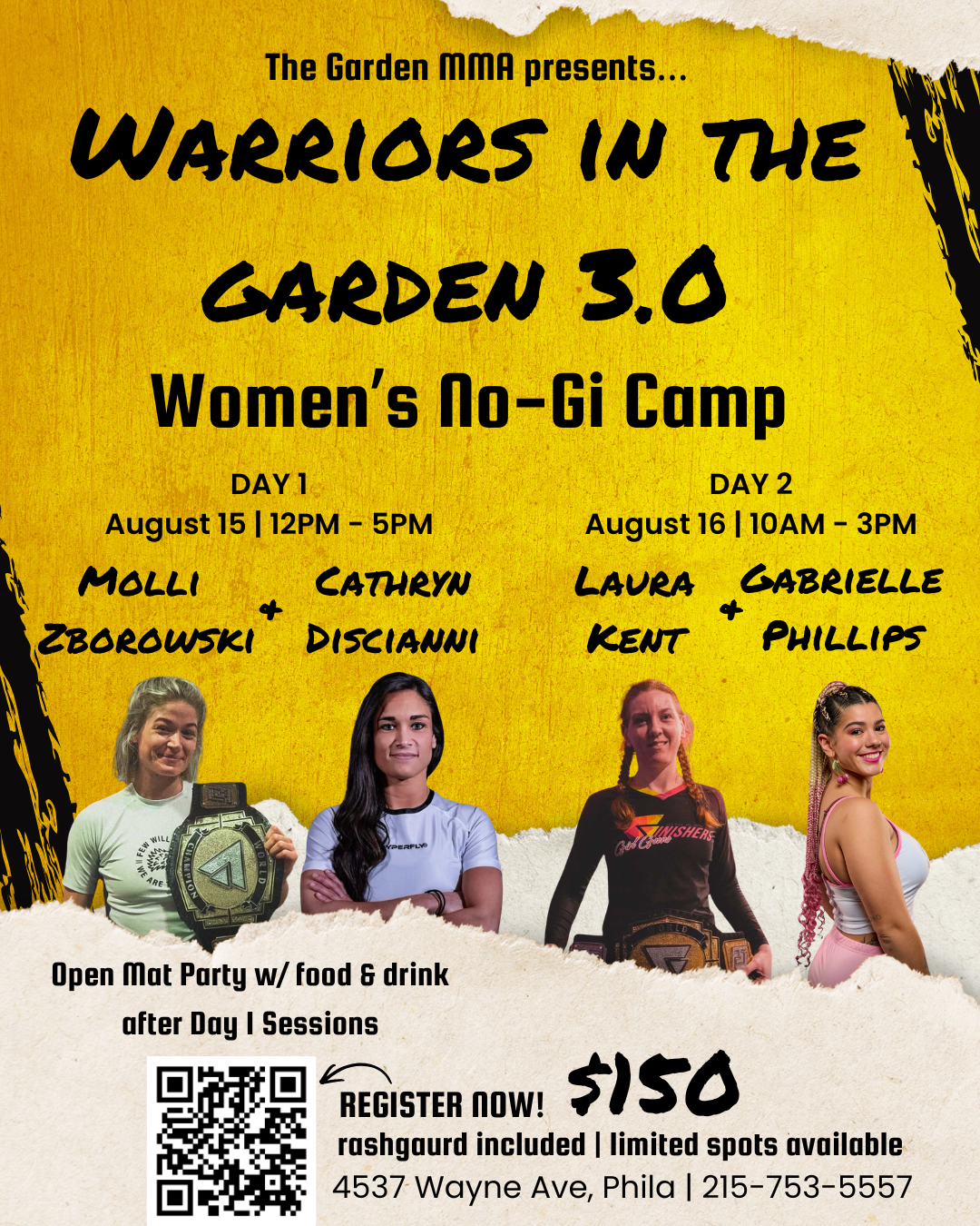 Warrior In The Garden 3.0 event poster